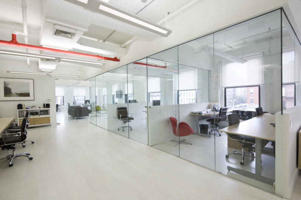 Glass aluminum partitions Melbourne